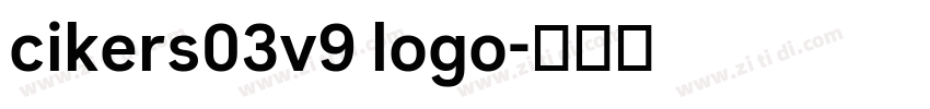 cikers03v9 logo字体转换